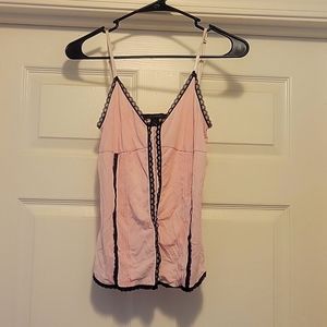 Women's Express Pink Lacy Tank